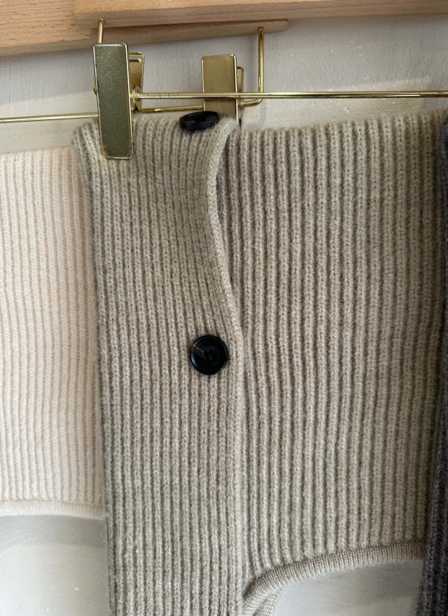 BS羅紋針織連帽圍巾(三色)