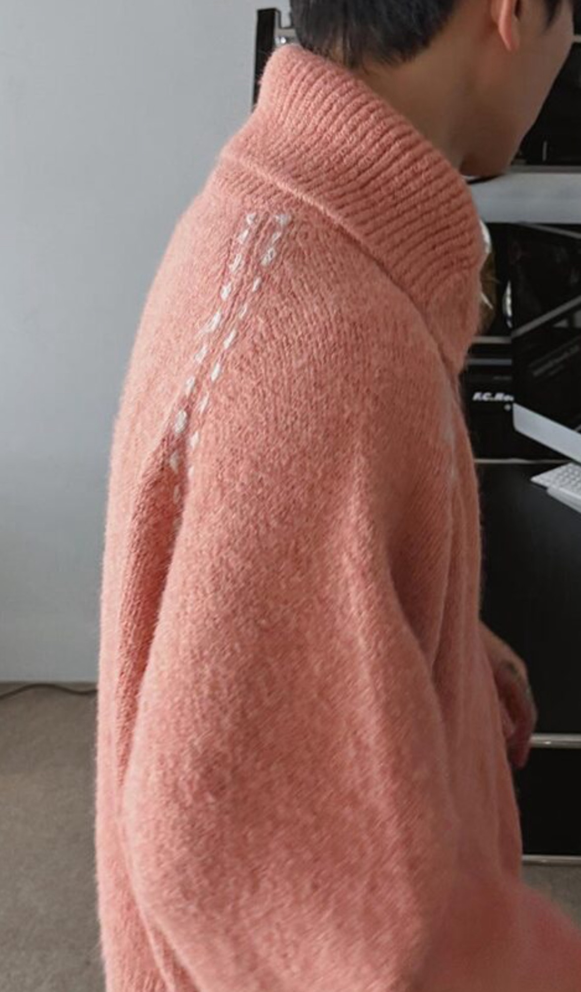 BS韓國排釦羊絨毛衣（三色）-男女皆可穿