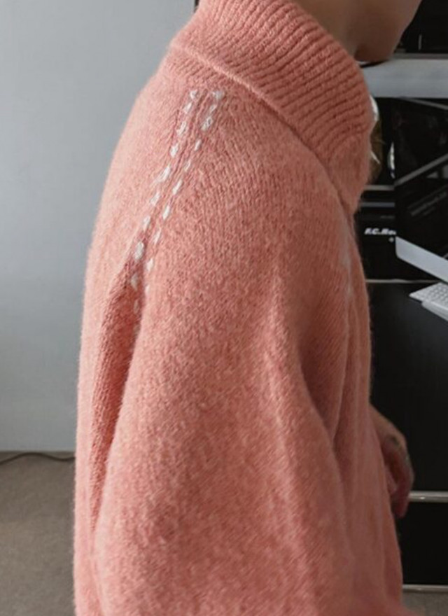 BS韓國排釦羊絨毛衣（三色）-男女皆可穿