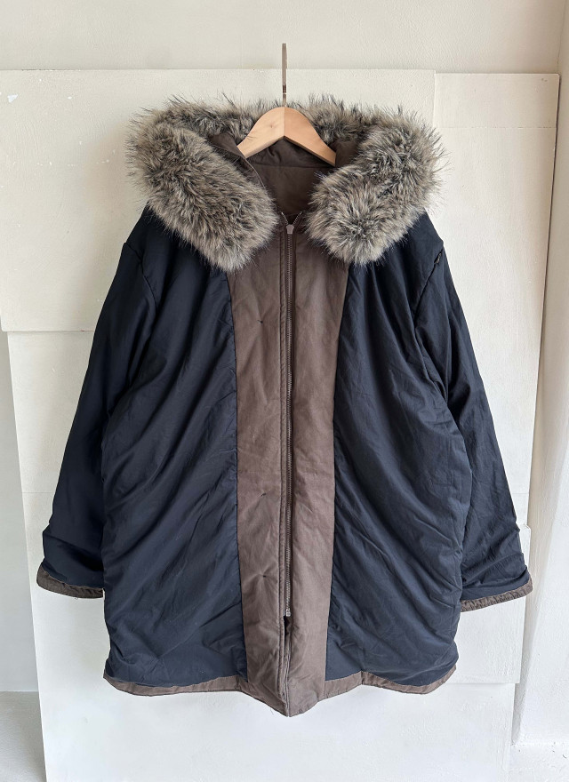 BS韓國摩卡羽絨Wellon連帽外套－毛領可拆