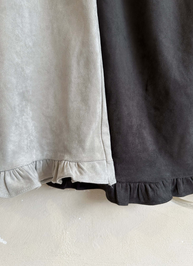 BS抽繩垂墜荷葉裙(兩色)