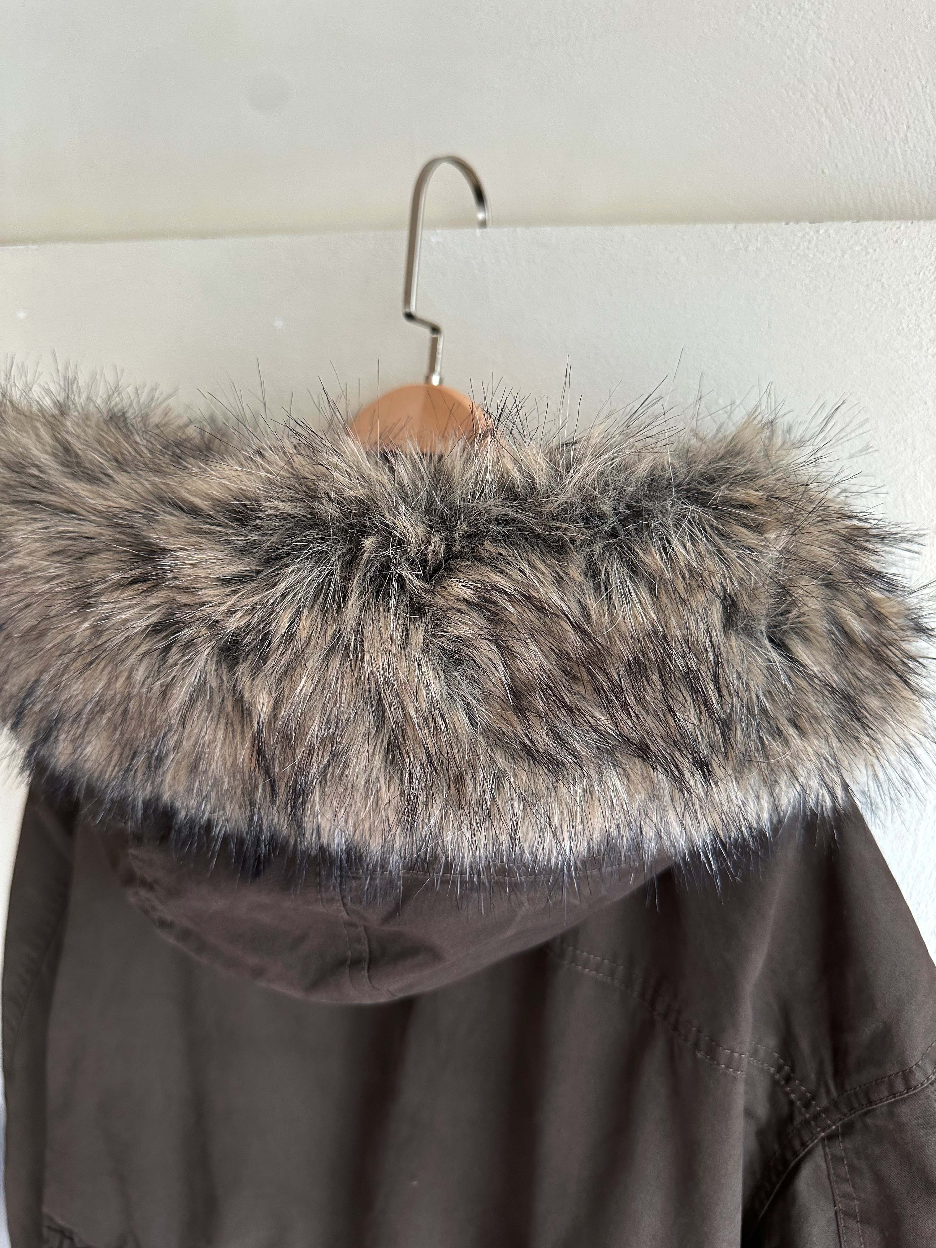 BS韓國摩卡羽絨Wellon連帽外套－毛領可拆