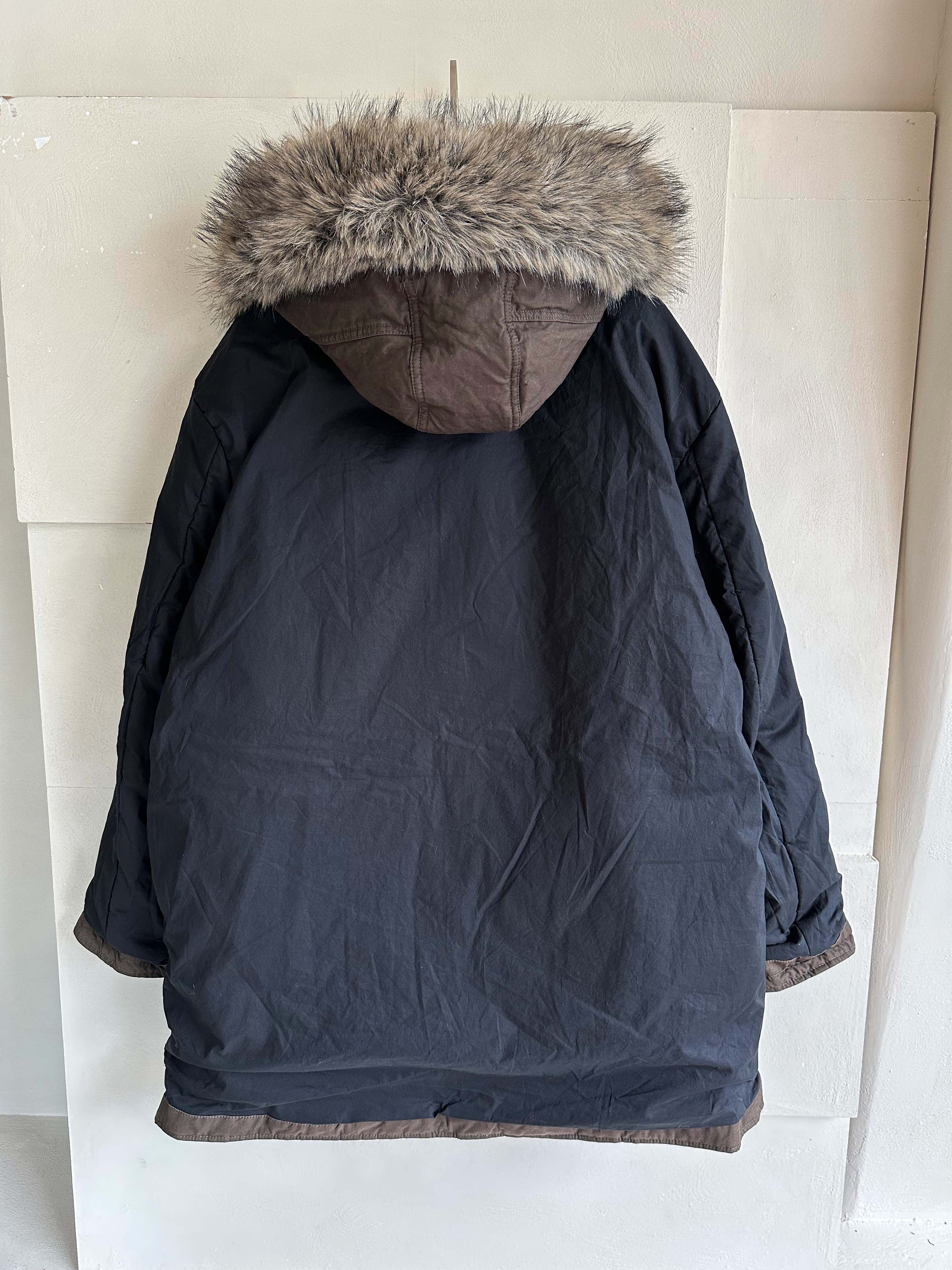 BS韓國摩卡羽絨Wellon連帽外套－毛領可拆