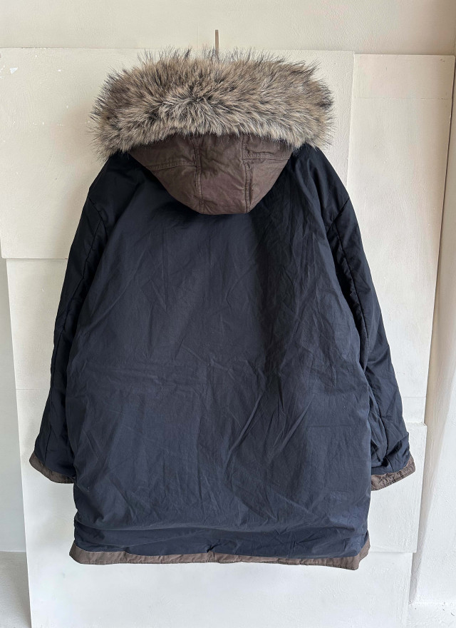 BS韓國摩卡羽絨Wellon連帽外套－毛領可拆