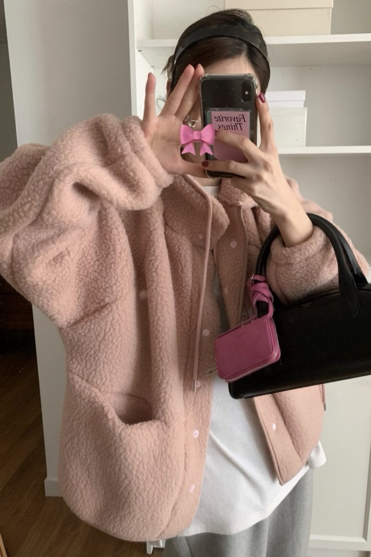 BS韓國立領羊羔絨外套(三色)