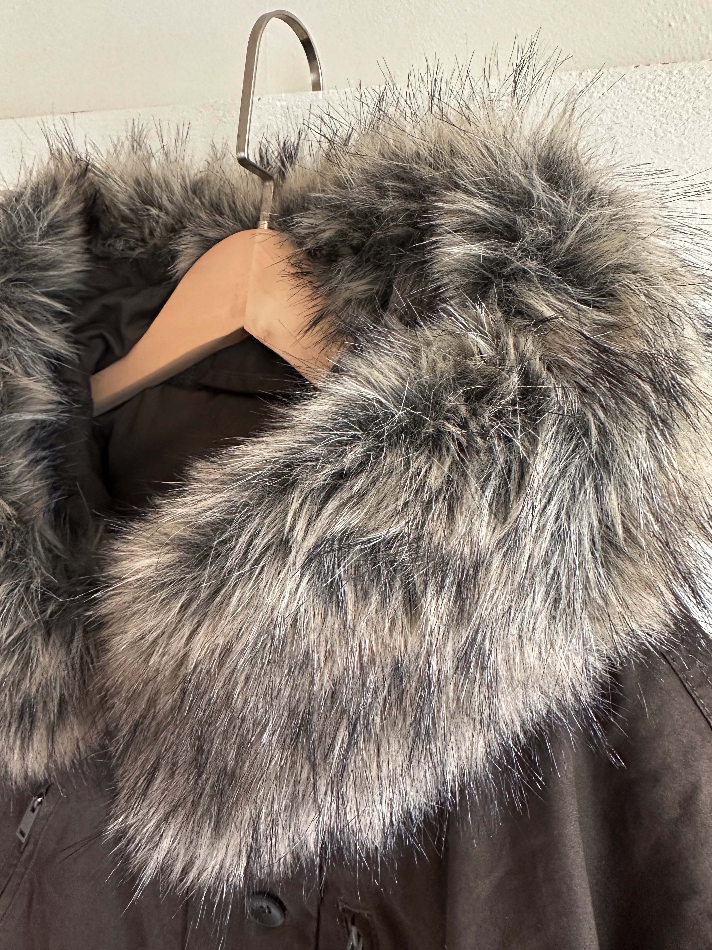 BS韓國摩卡羽絨Wellon連帽外套－毛領可拆