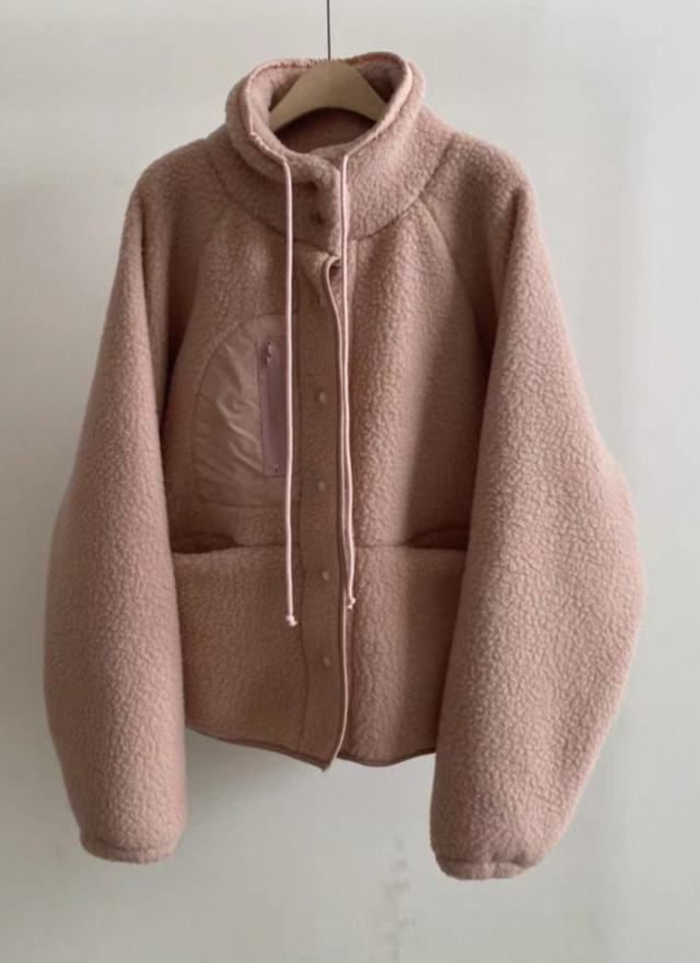 BS韓國立領羊羔絨外套(三色)