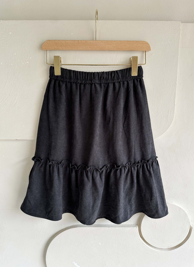 BS抽繩口袋層次裙(三色)