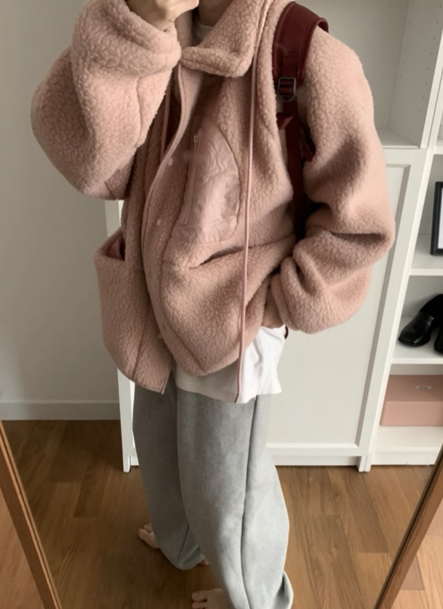 BS韓國立領羊羔絨外套(三色)