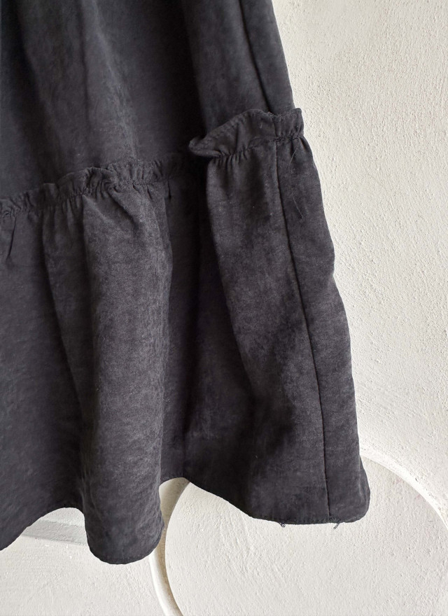 BS抽繩口袋層次裙(三色)