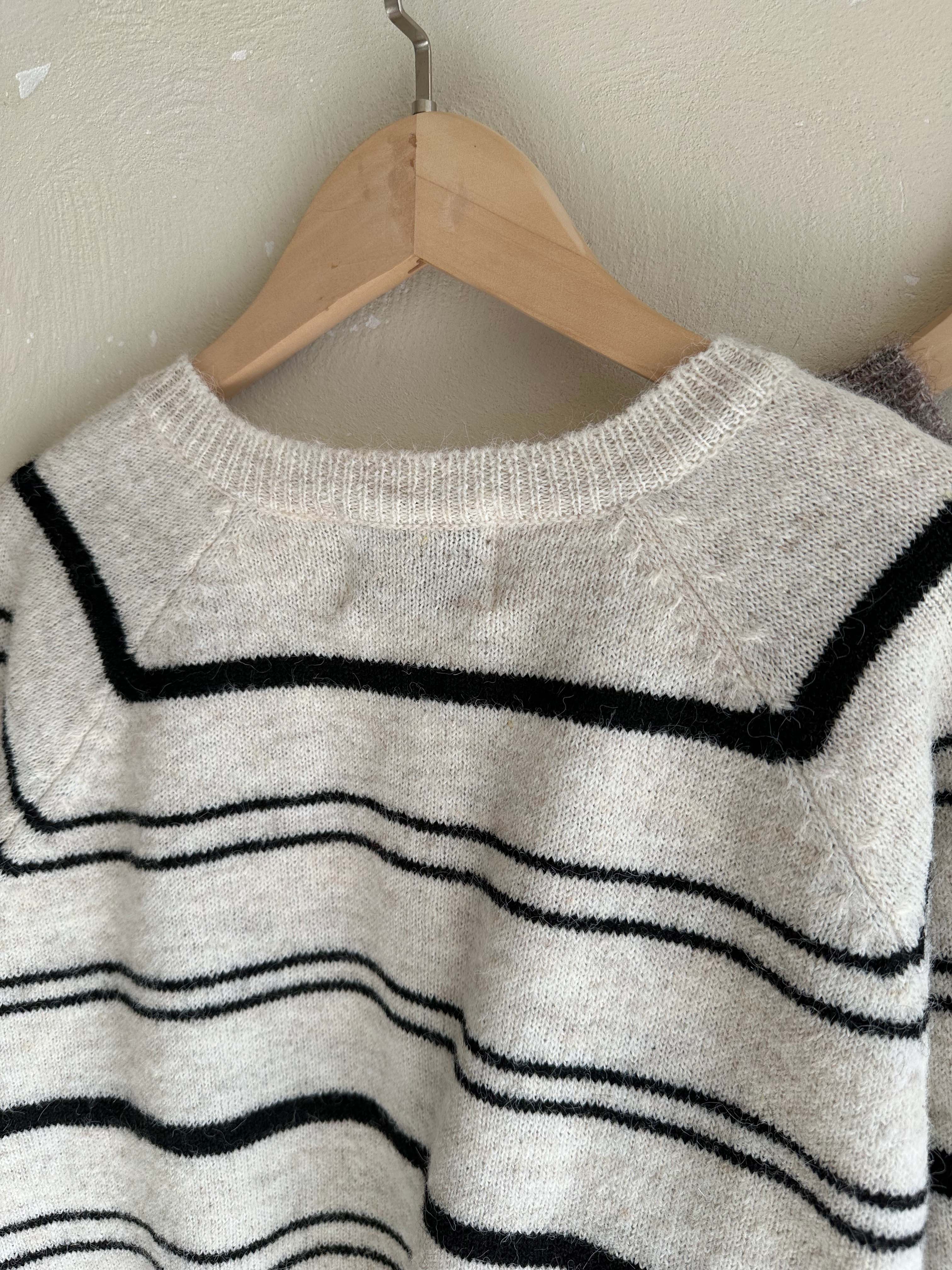 BS圓領細條針織上衣(三色)