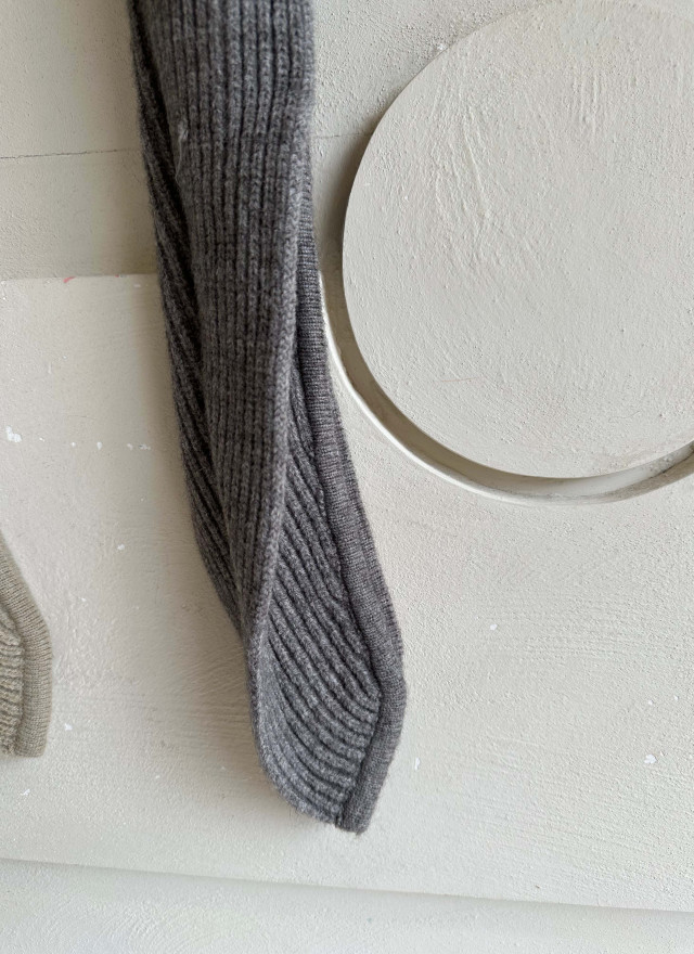 BS羅紋針織連帽圍巾(三色)