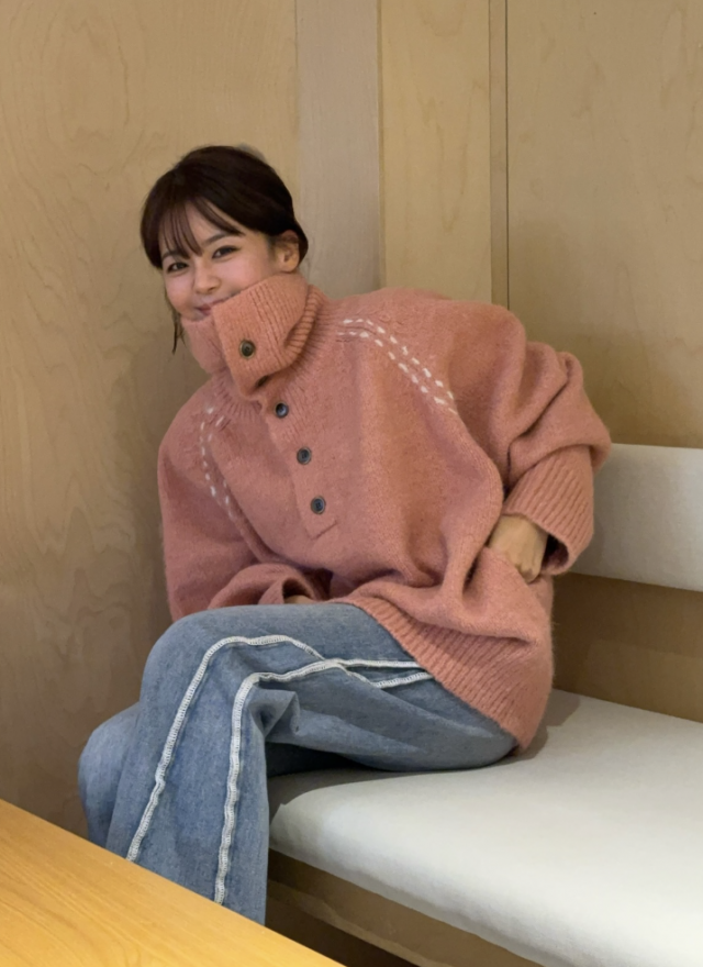 BS韓國排釦羊絨毛衣（三色）-男女皆可穿