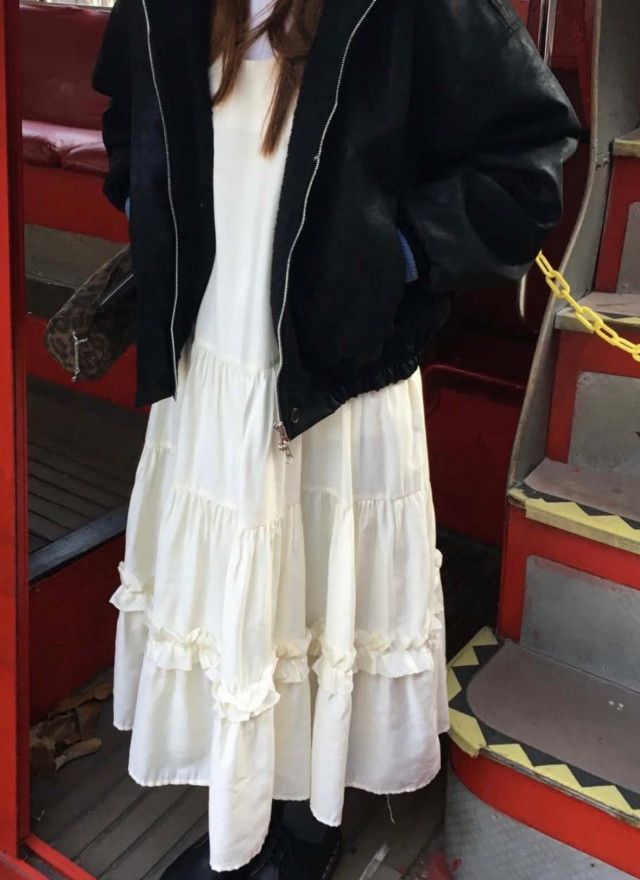 BS韓國毛絨連帽皮革夾克-連帽不可拆