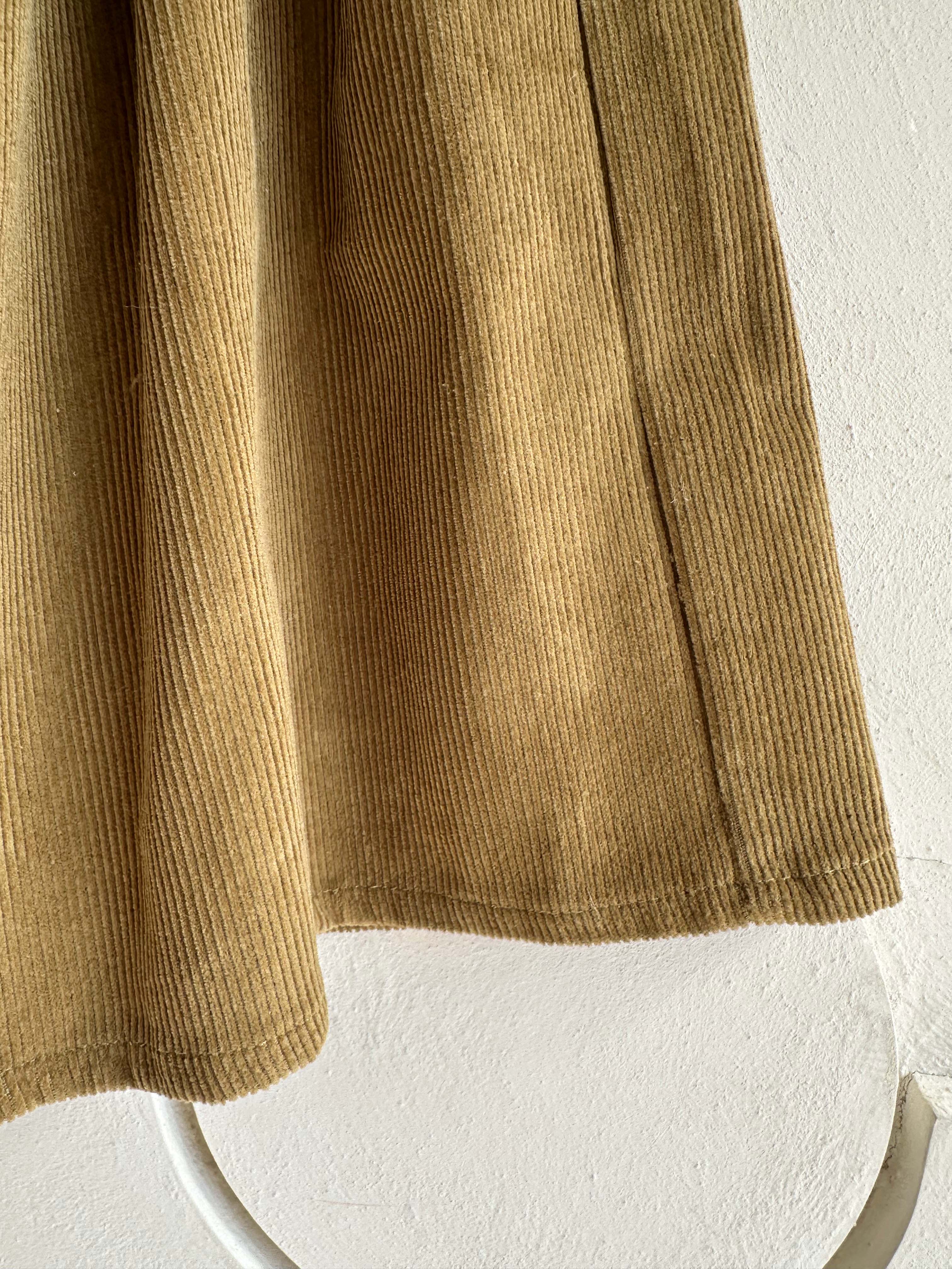 BS燈芯絨抽繩褶皺裙(兩色)