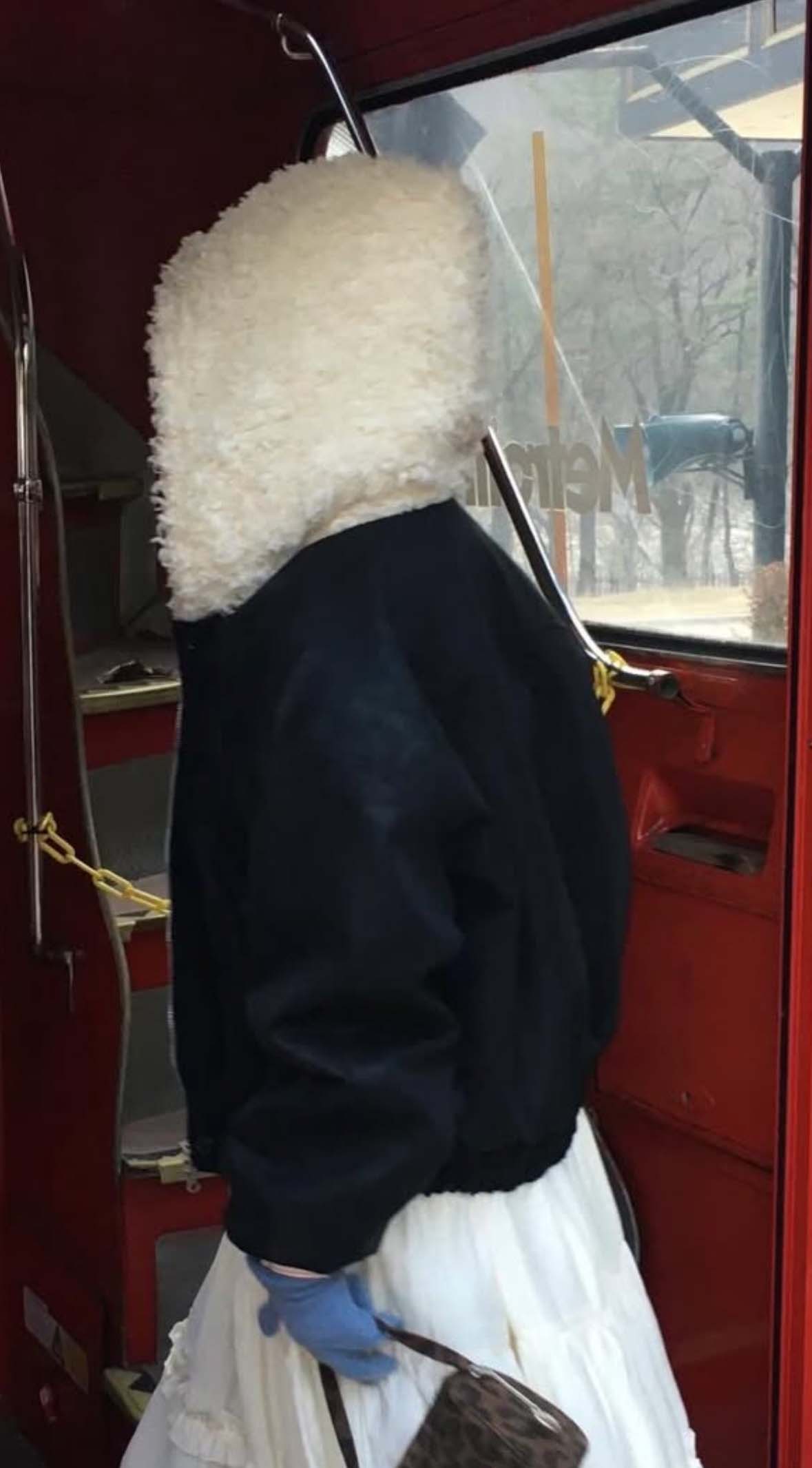 BS韓國毛絨連帽皮革夾克-連帽不可拆