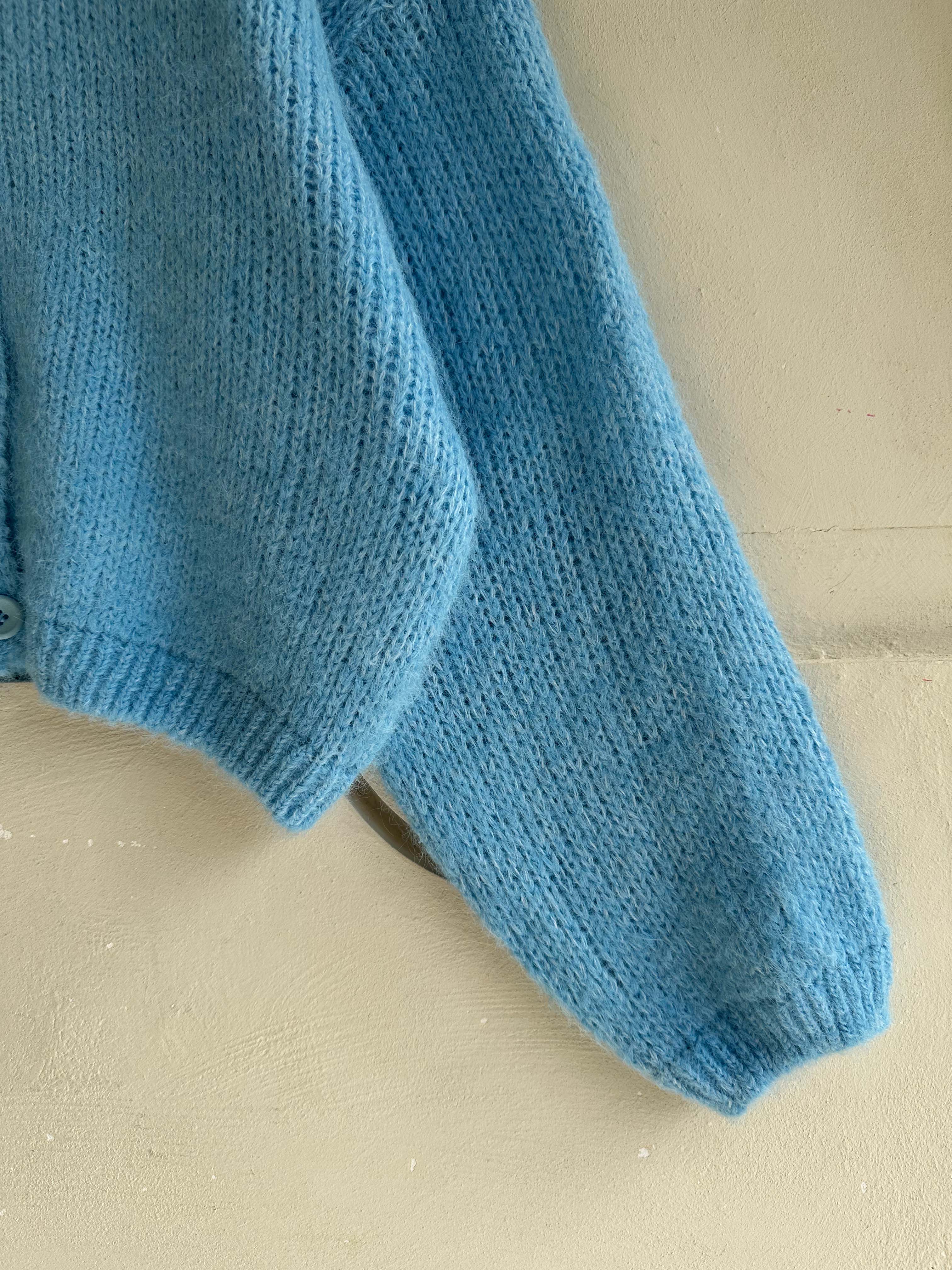 BS天藍羊絨針織外套上衣