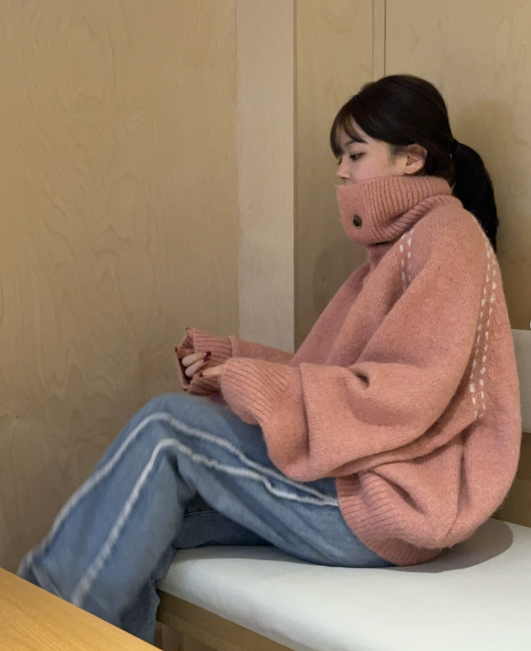 BS韓國排釦羊絨毛衣（三色）-男女皆可穿