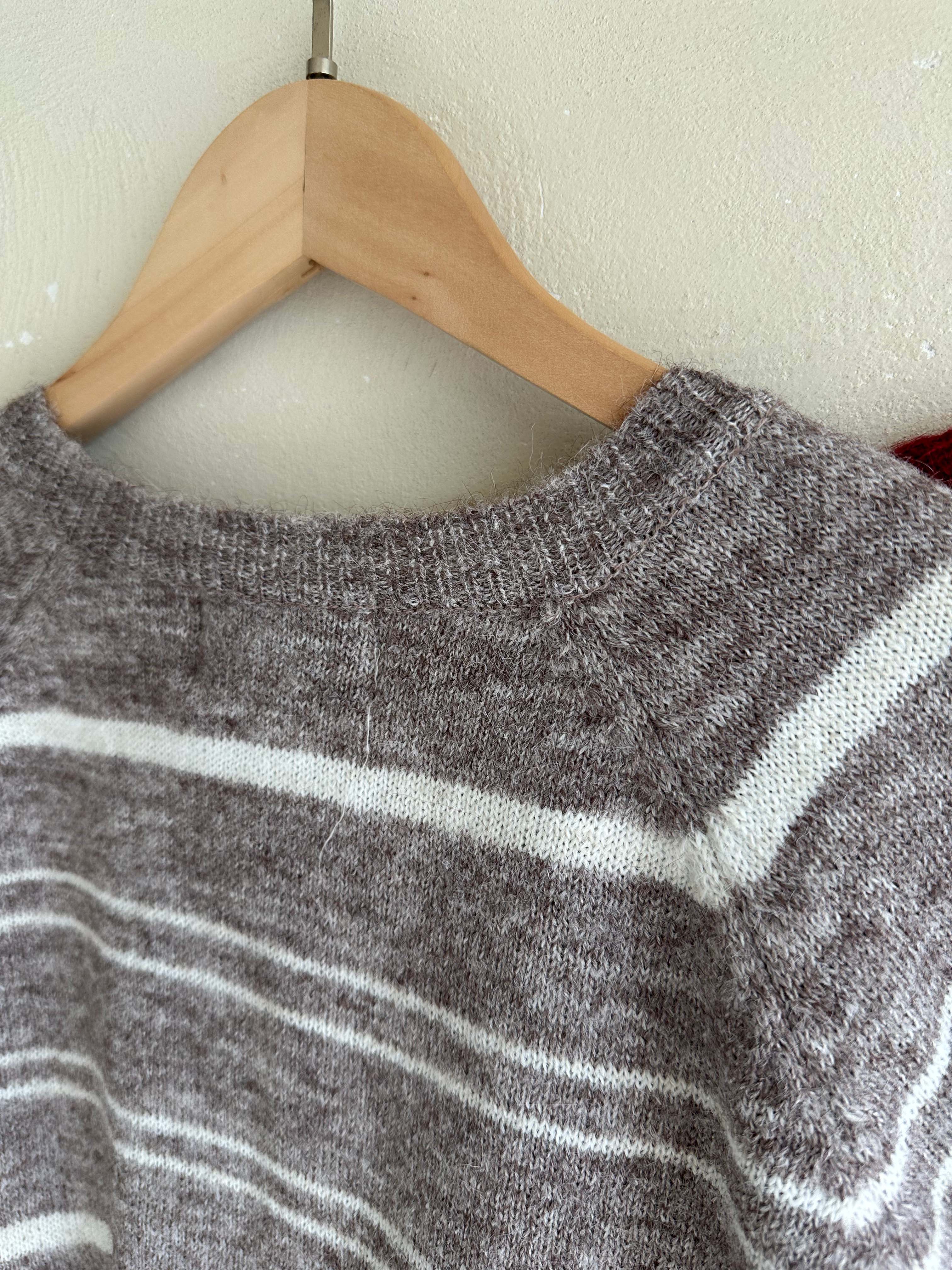 BS圓領細條針織上衣(三色)