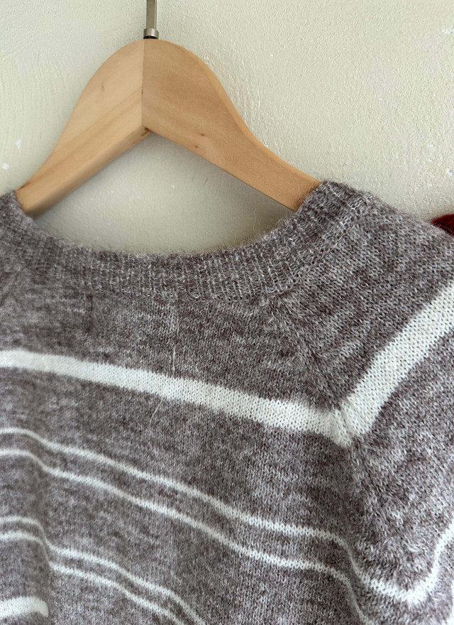 BS圓領細條針織上衣(三色)