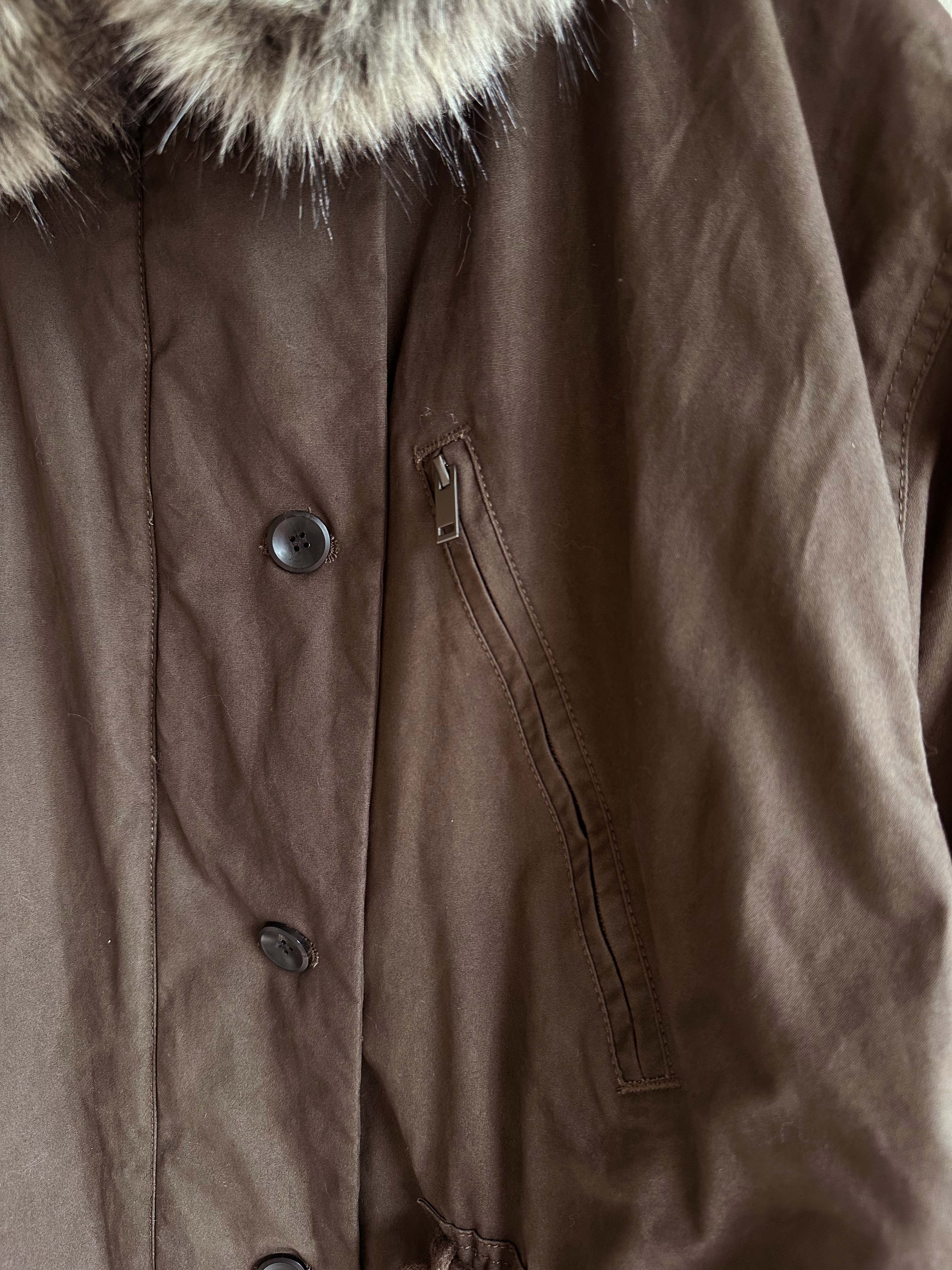 BS韓國摩卡羽絨Wellon連帽外套－毛領可拆