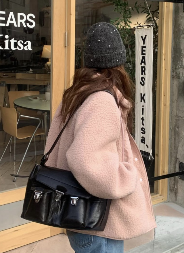 BS韓國立領羊羔絨外套(三色)