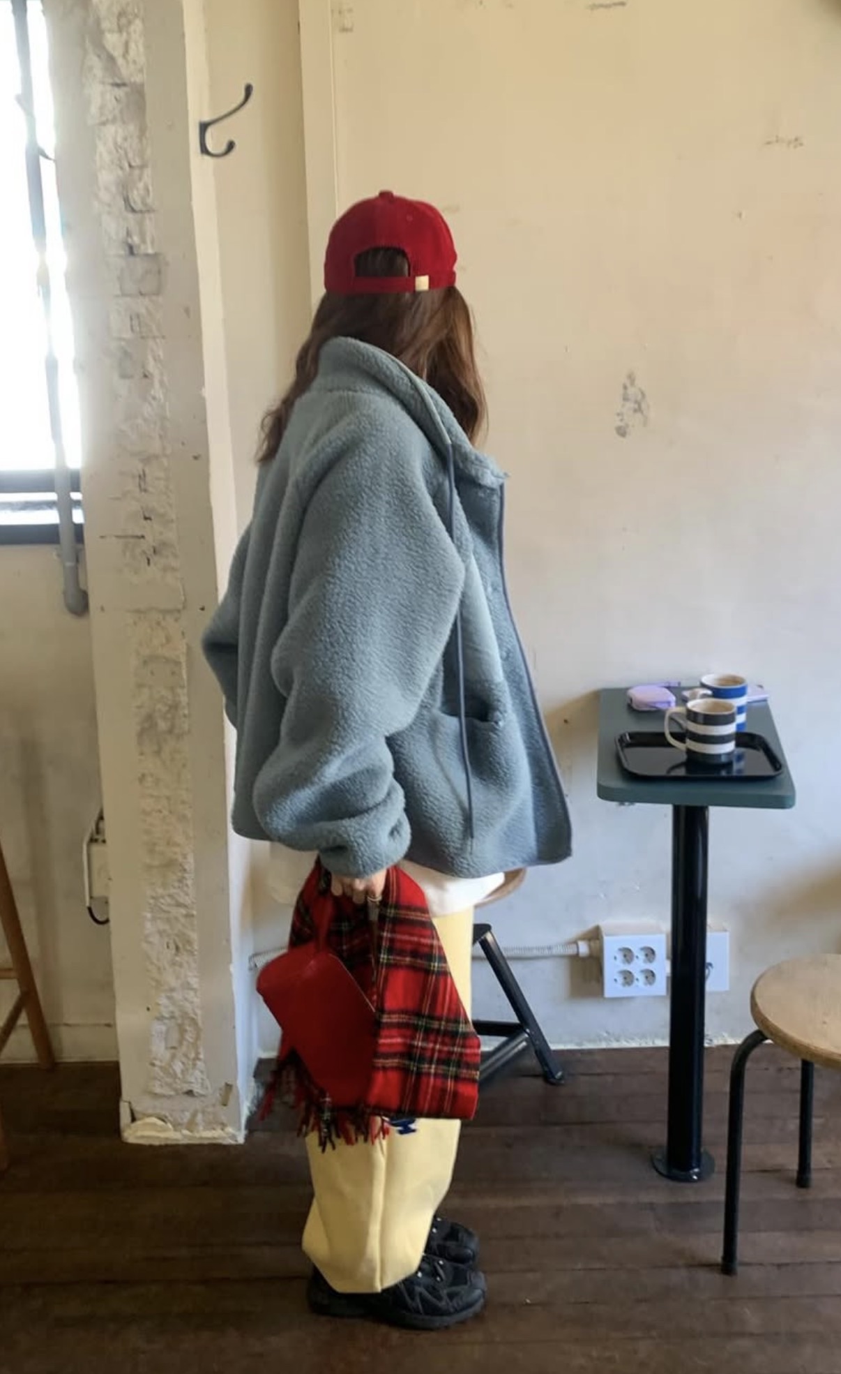 BS韓國立領羊羔絨外套(三色)