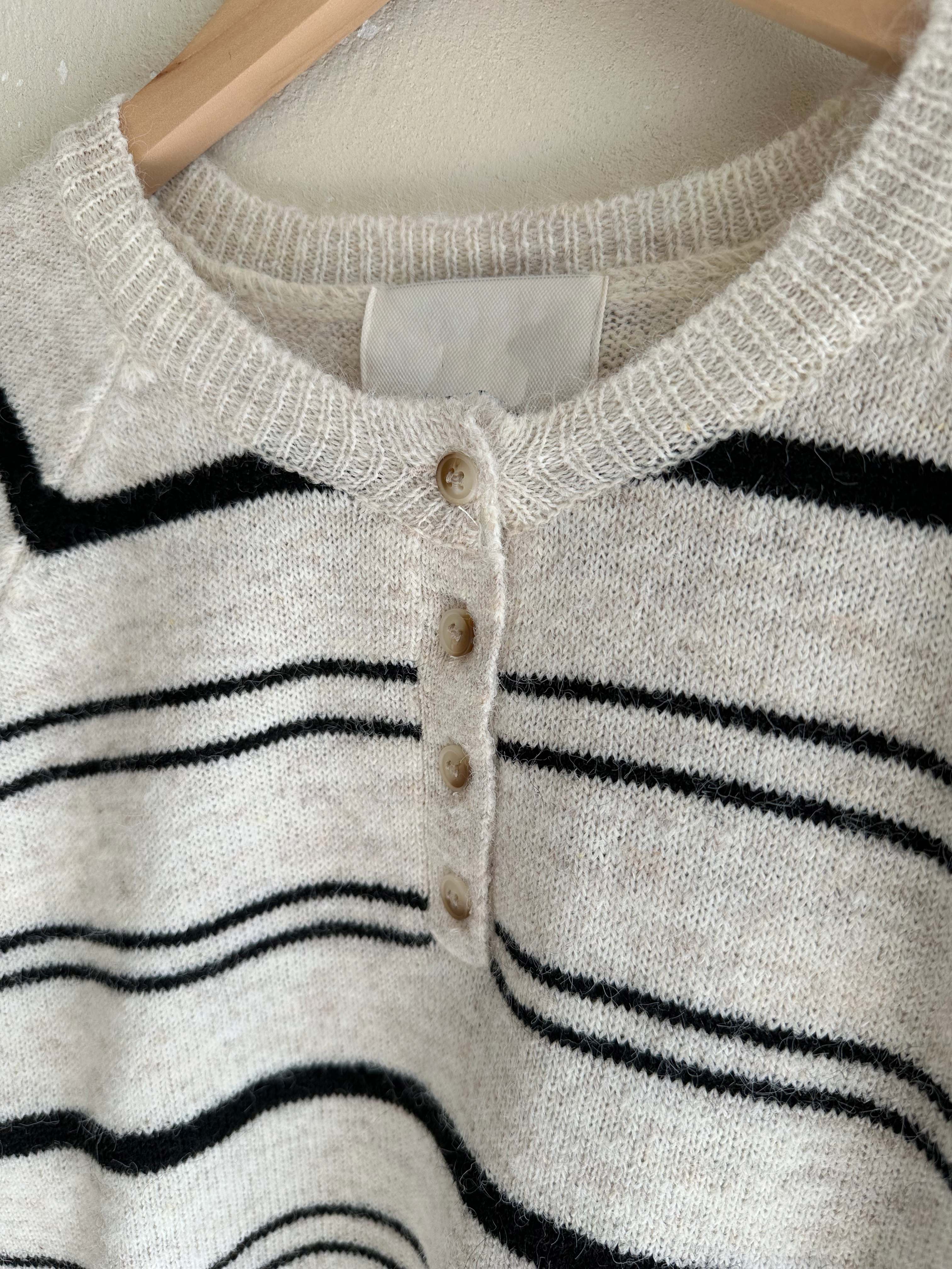 BS圓領細條針織上衣(三色)