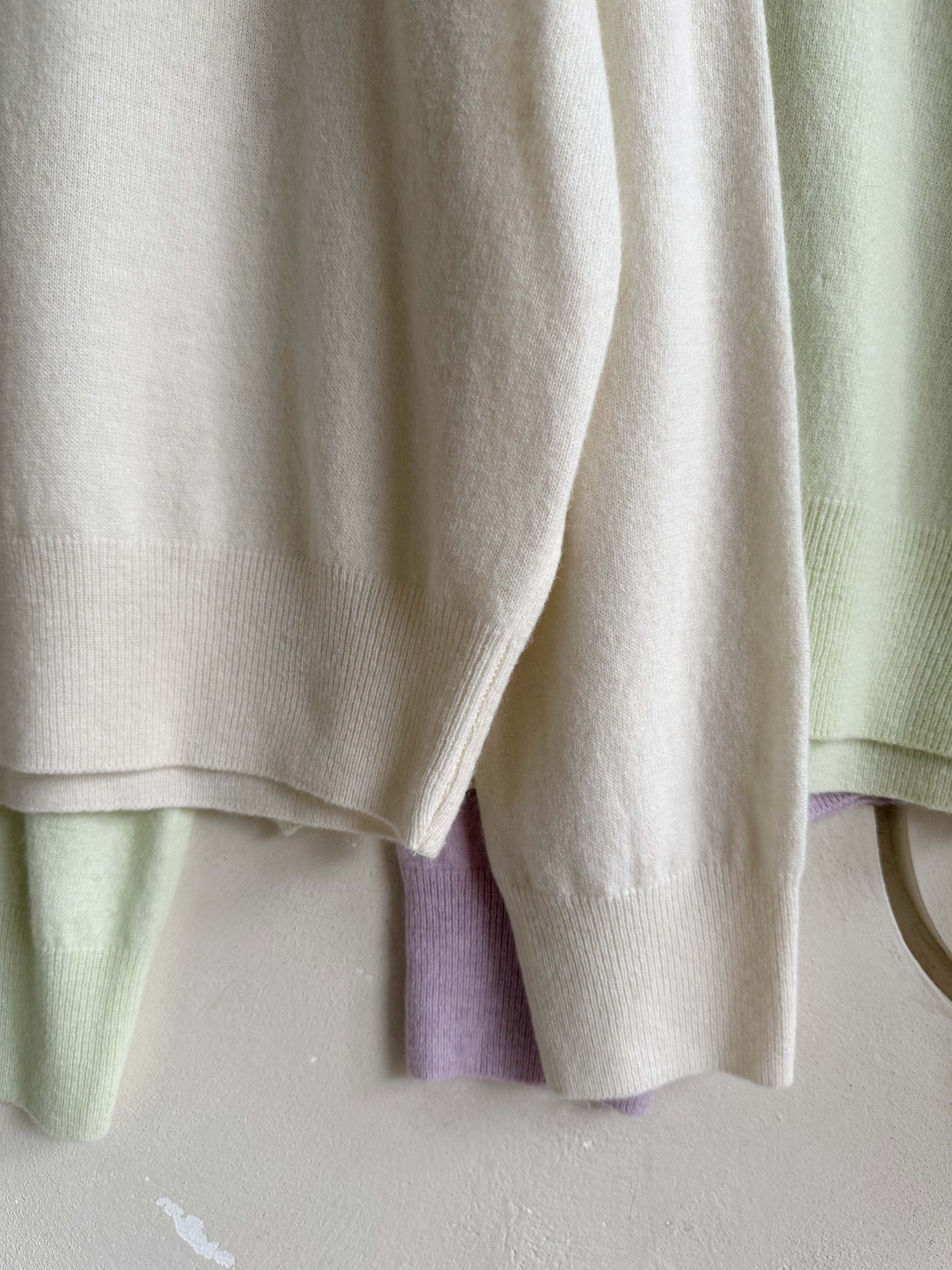 BS柔色V領針織上衣(三色)