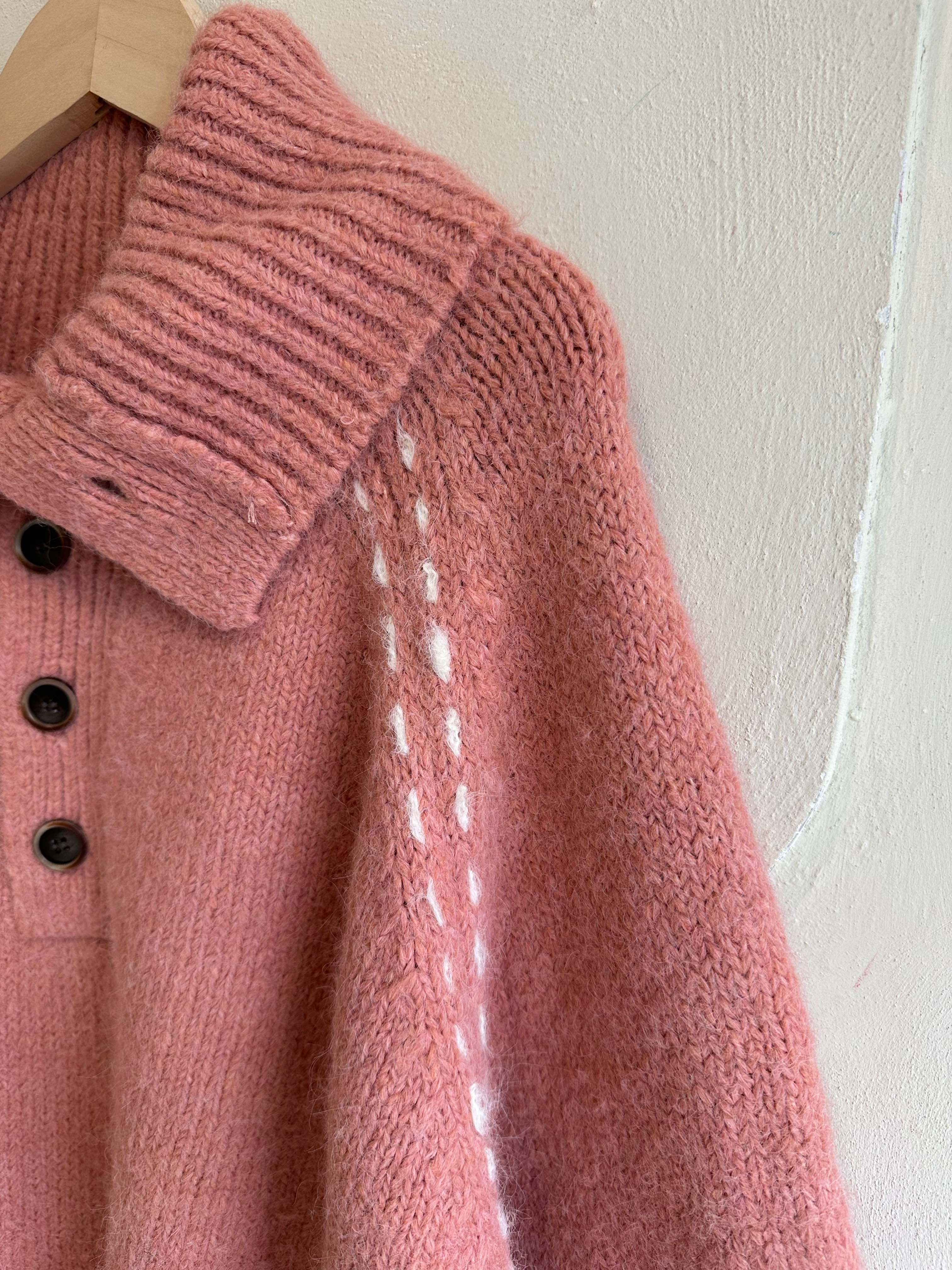 BS韓國排釦羊絨毛衣（三色）-男女皆可穿