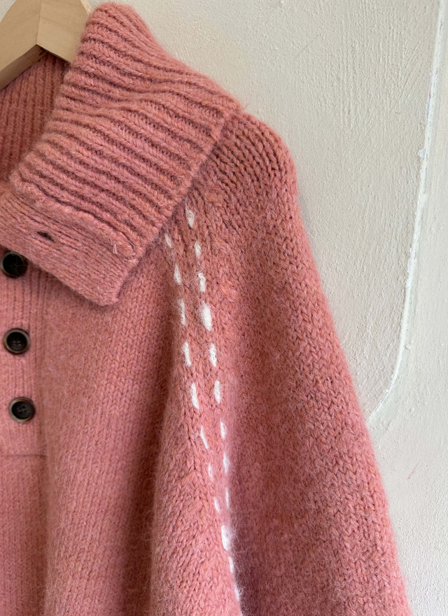 BS韓國排釦羊絨毛衣（三色）-男女皆可穿