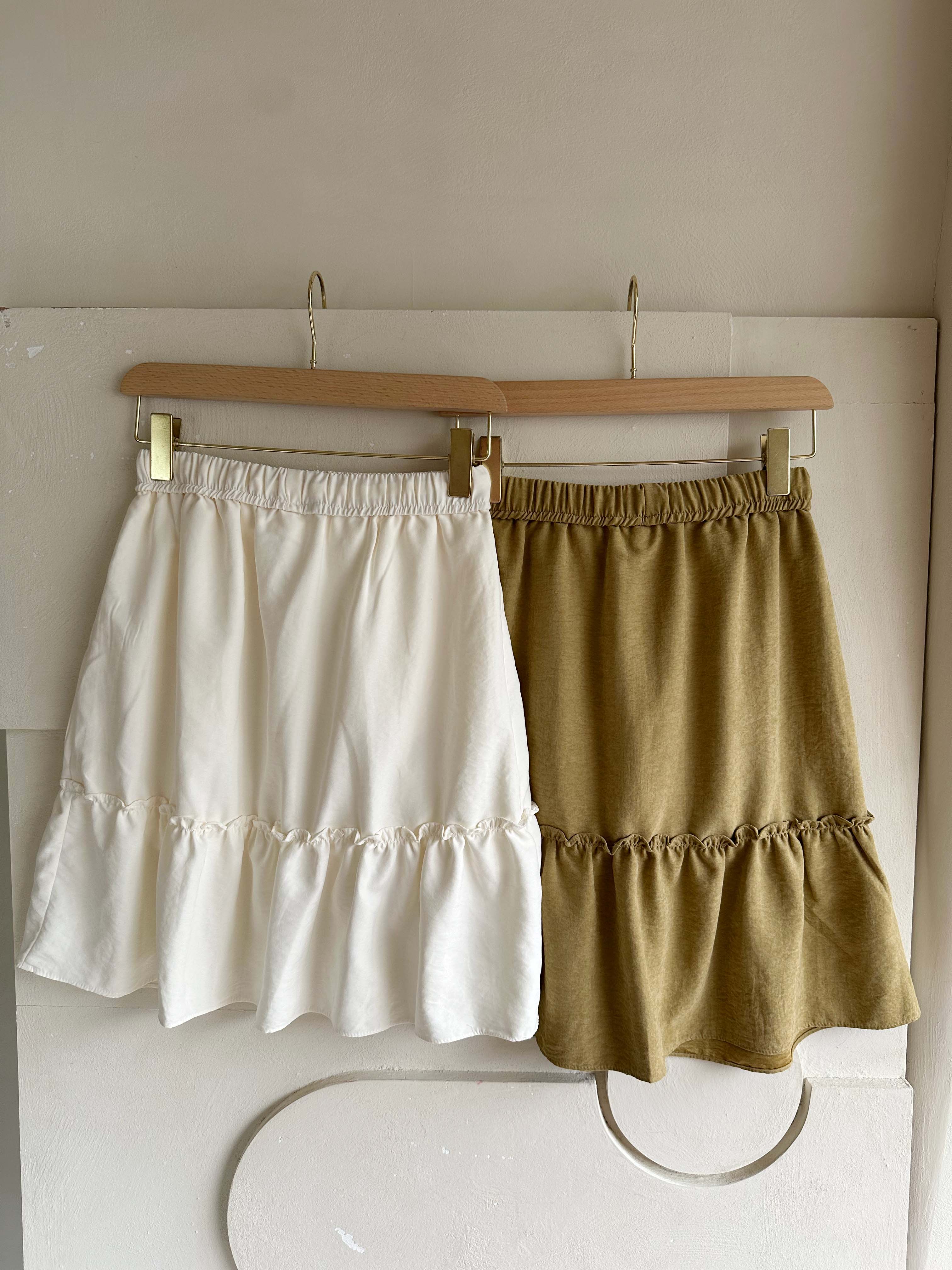 BS抽繩口袋層次裙(三色)