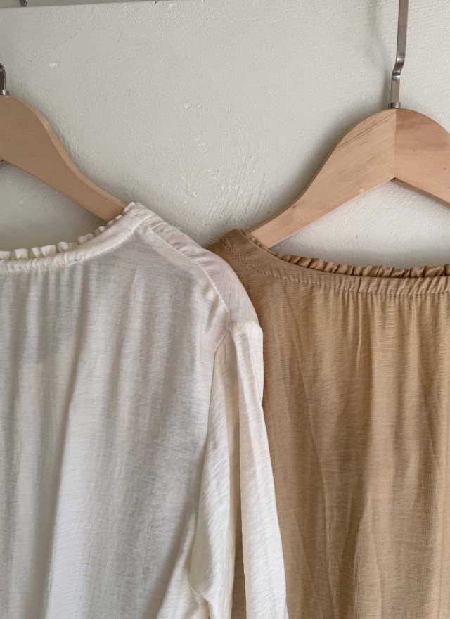 BS春日優雅抽繩長洋裝(兩色)