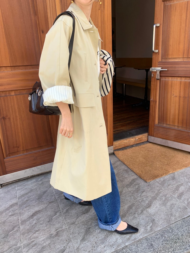 BS韓國春季俐落風衣(兩色)-限時團購