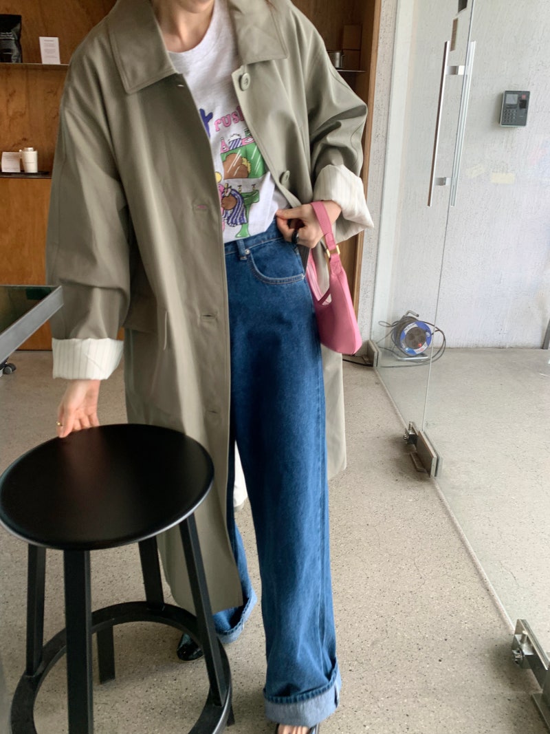 BS韓國春季俐落風衣(兩色)-限時團購