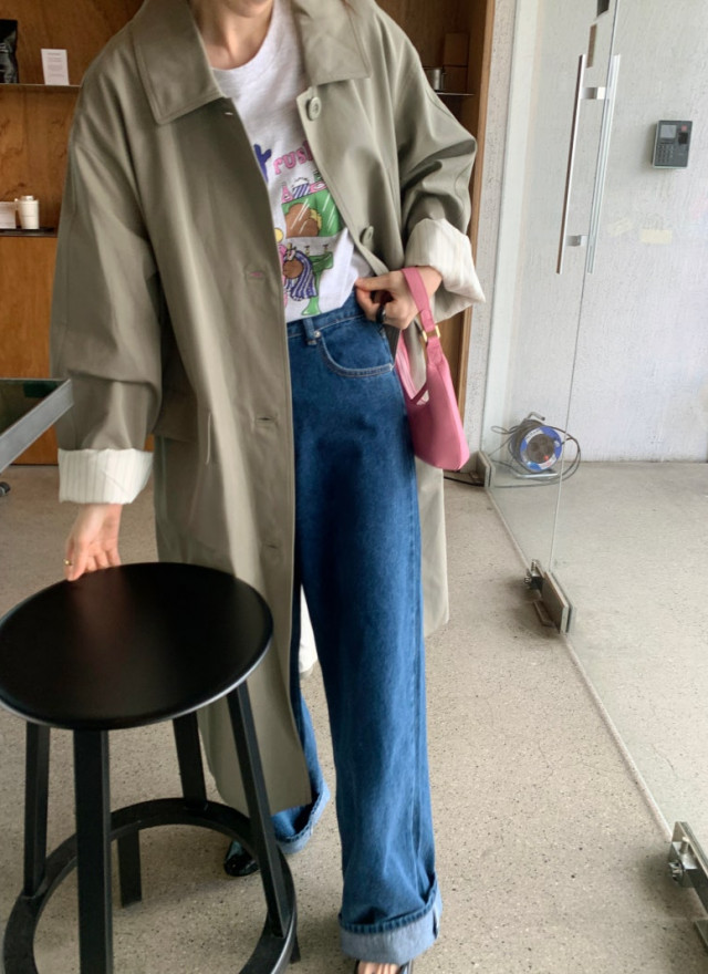 BS韓國春季俐落風衣(兩色)-限時團購