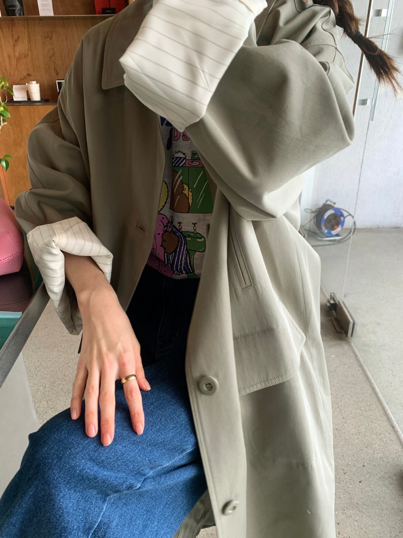 BS韓國春季俐落風衣(兩色)-限時團購