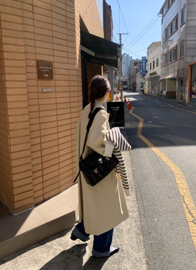 BS韓國春季俐落風衣(兩色)-限時團購