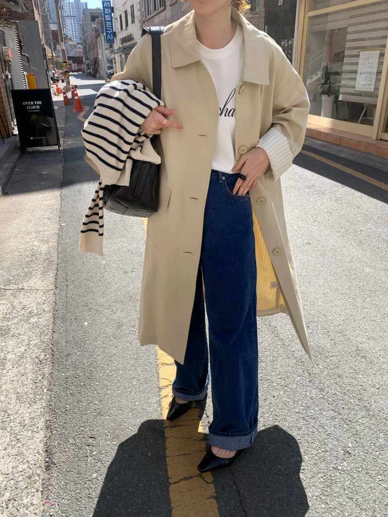 BS韓國春季俐落風衣(兩色)-限時團購