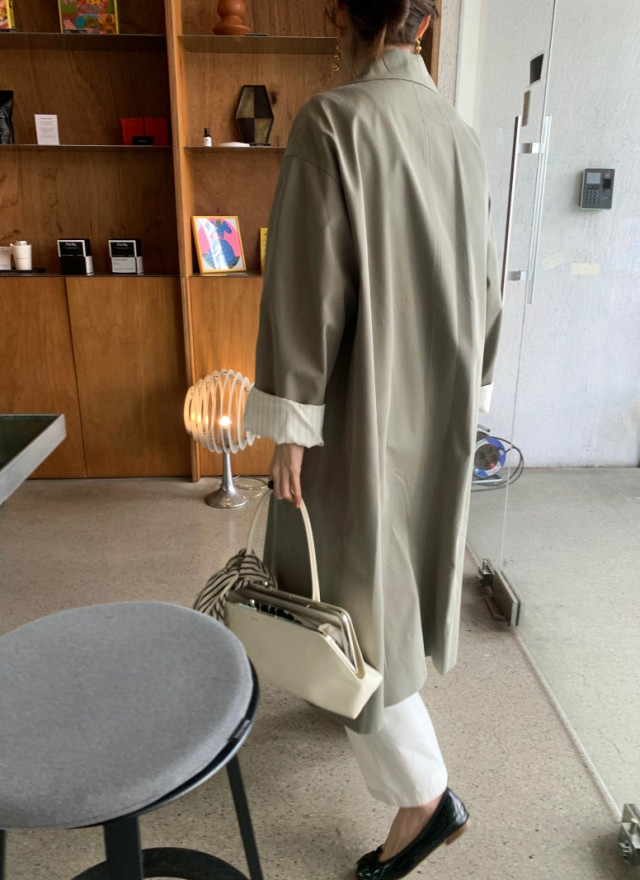 BS韓國春季俐落風衣(兩色)-限時團購