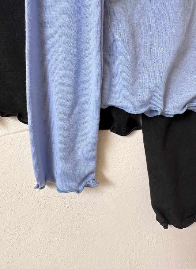 BS捲邊高領棉T(三色)