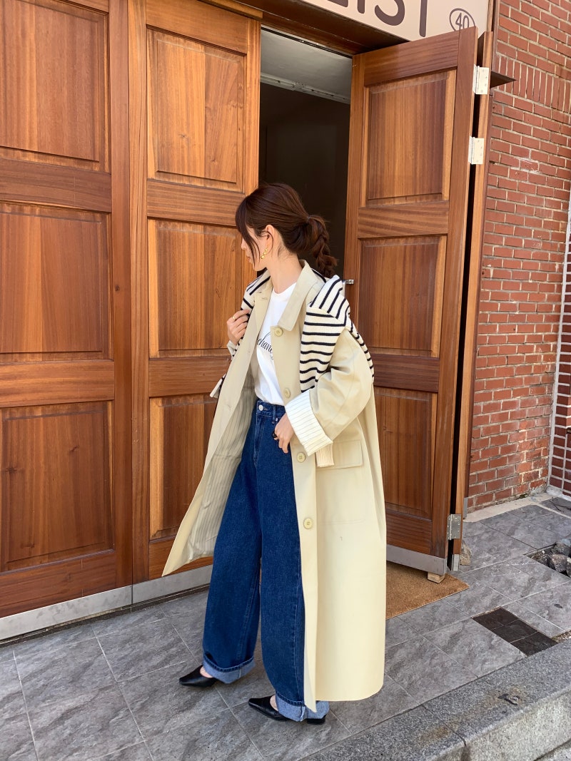 BS韓國春季俐落風衣(兩色)-限時團購