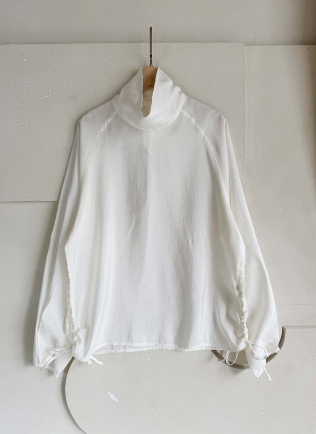 BS側抽繩柔感罩衫