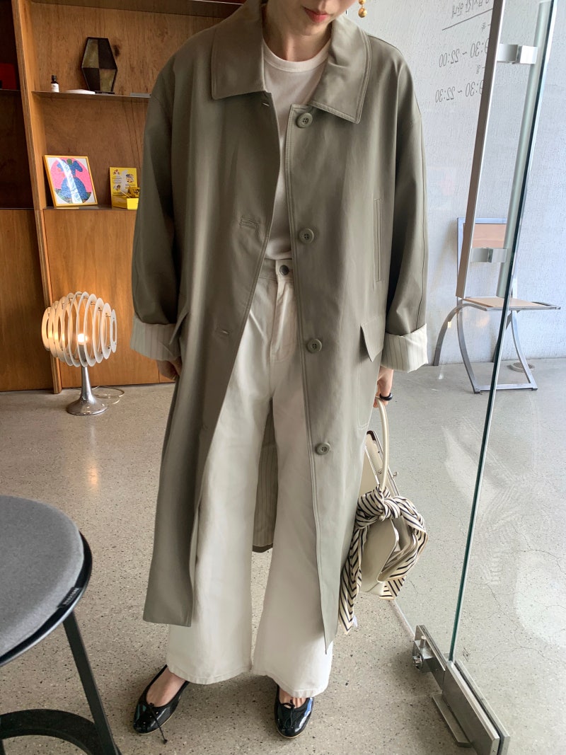 BS韓國春季俐落風衣(兩色)-限時團購