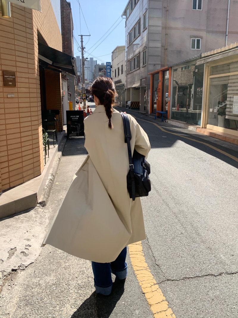 BS韓國春季俐落風衣(兩色)-限時團購