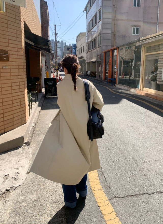 BS韓國春季俐落風衣(兩色)-限時團購