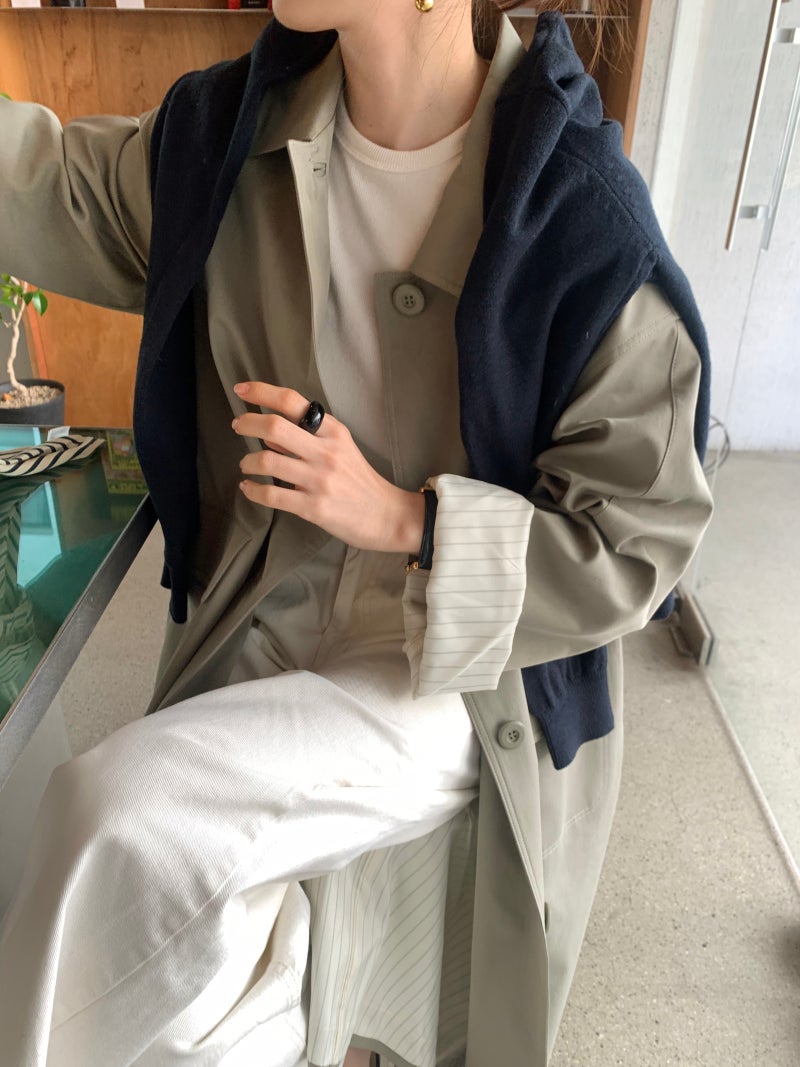 BS韓國春季俐落風衣(兩色)-限時團購