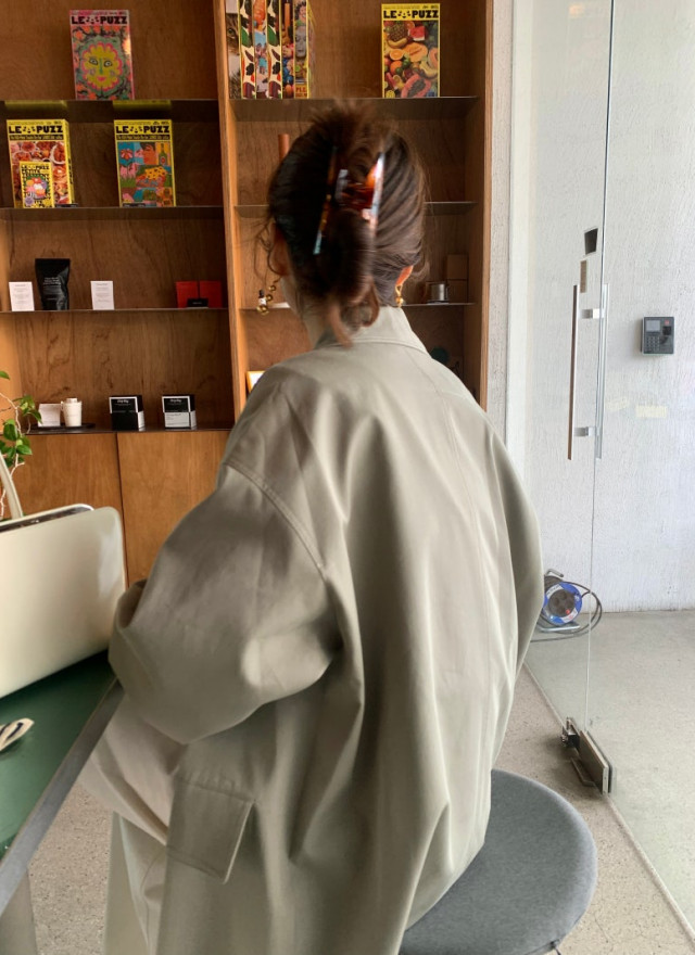 BS韓國春季俐落風衣(兩色)-限時團購