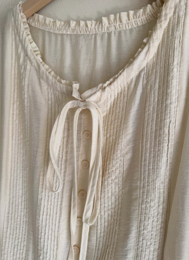 BS春日優雅抽繩長洋裝(兩色)