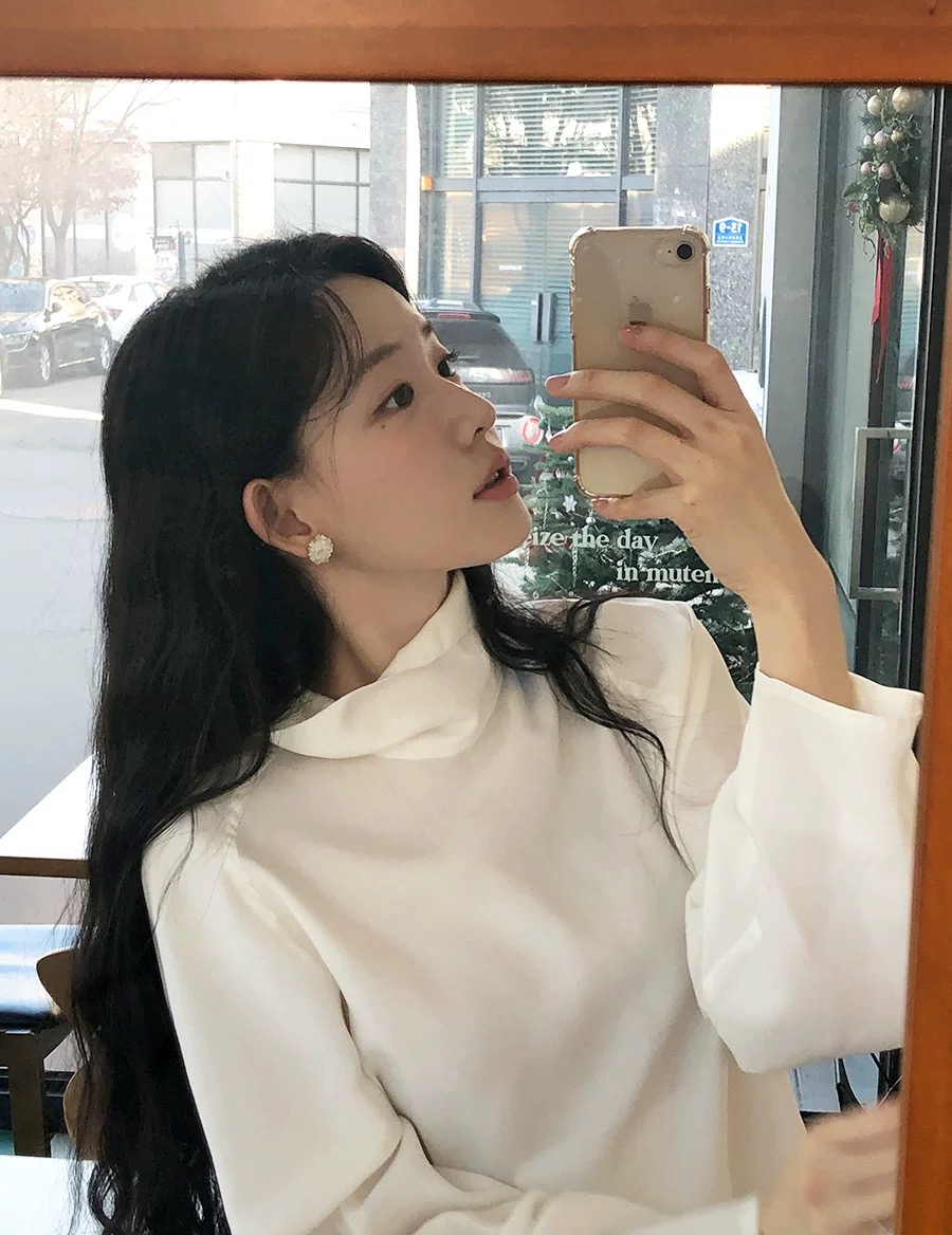 BS側抽繩柔感罩衫